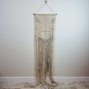Macrame Large Wall Decor Cream 6 ft. Hanging Boho Art Space Handmade